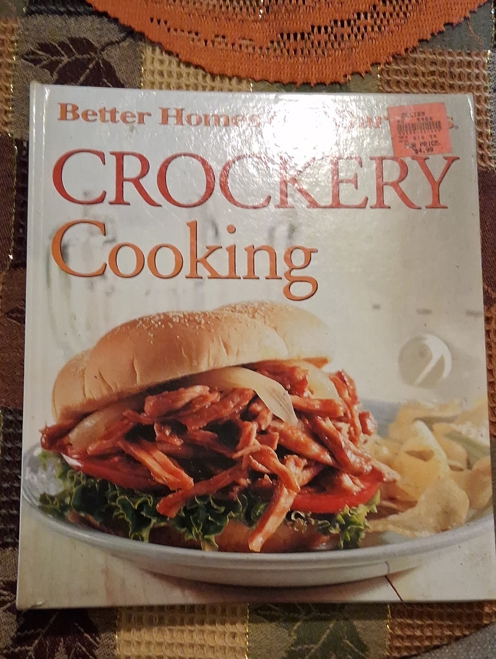 Better Homes And Gardens Crockery Cooking – Orange and White Cover